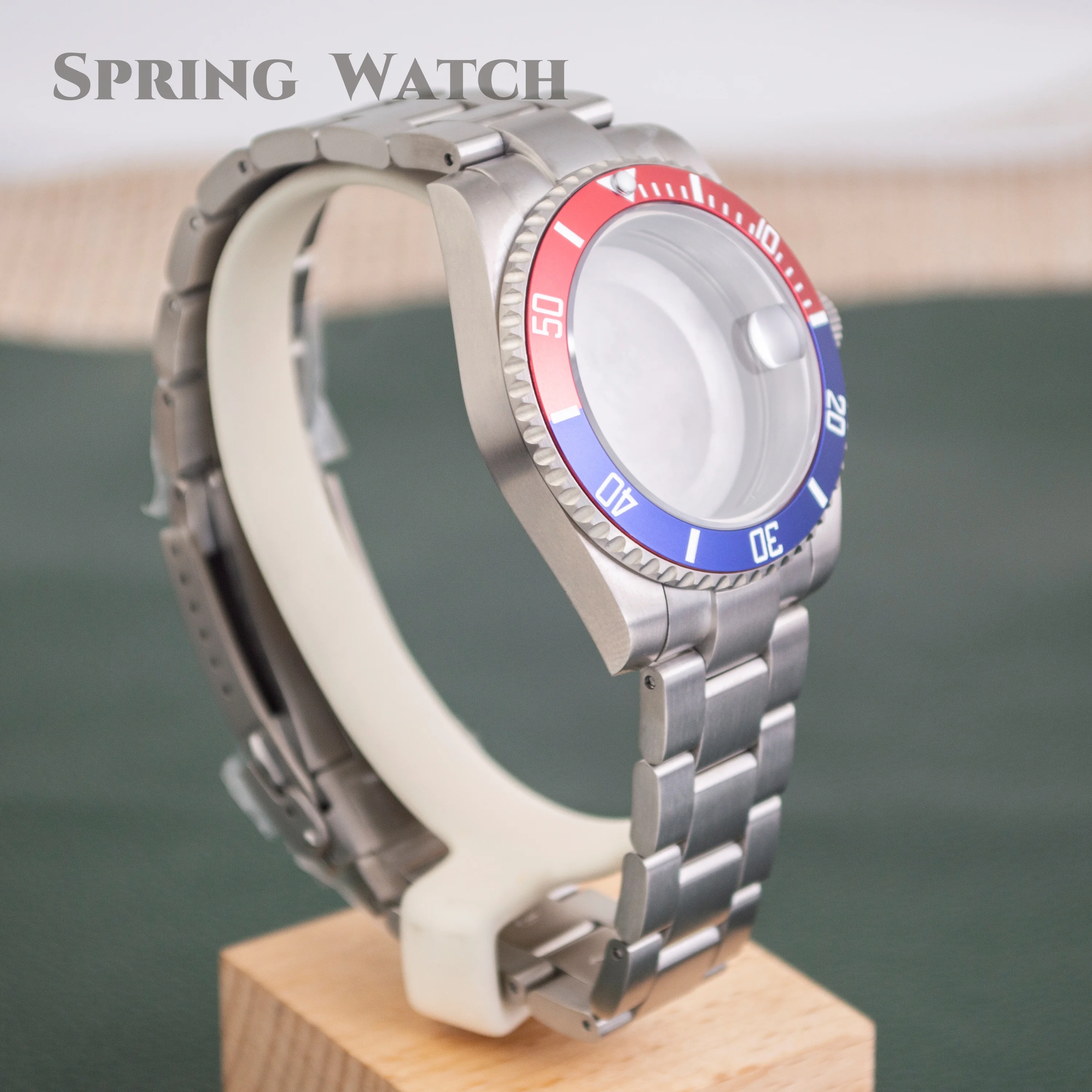 Titanium Watch Case Strap 40mm Case Sapphire Crystal Glass For NH34 NH35 NH36 Movement SUB GMT Watch Case Titanium Strap
Titanium Watch Case Strap 40mm Case Sapphire Crystal Glass For NH34 NH35 NH36 Movement SUB GMT Watch Case Titanium Strap