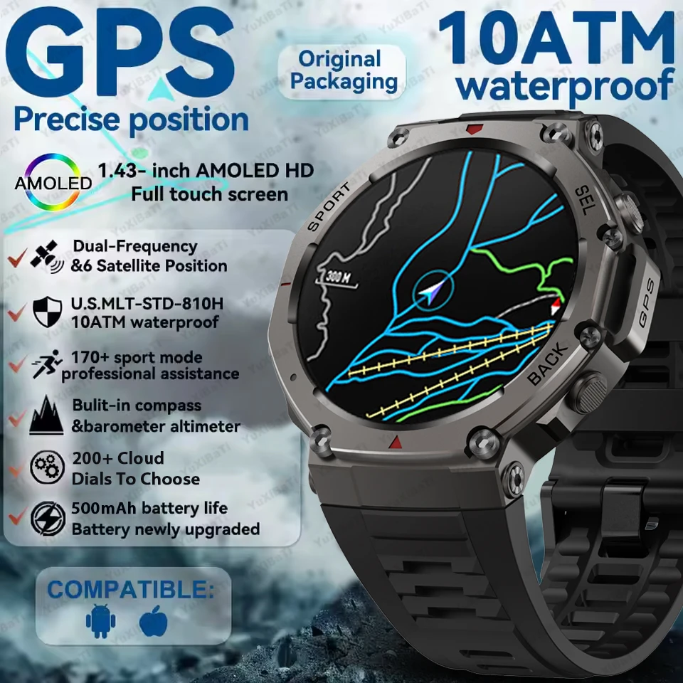 Новинка 2023 года для Xiaomi GPS, спортивные умные часы 10 АТМ, водонепроницаемые, двухдиапазонные, GNSS, компас, высотомер, умные часы военного класса
Новинка 2023 года для Xiaomi GPS, спортивные умные часы 10 АТМ, водонепроницаемые, двухдиапазонные, GNSS, компас, высотомер, умные часы военного класса