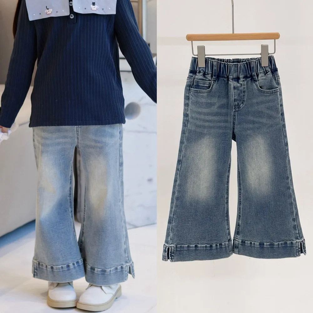 autumn kids girls clothes baby pants Fashionable vintage washed denim jeans girls Loose wide leg jeans
autumn kids girls clothes baby pants Fashionable vintage washed denim jeans girls Loose wide leg jeans