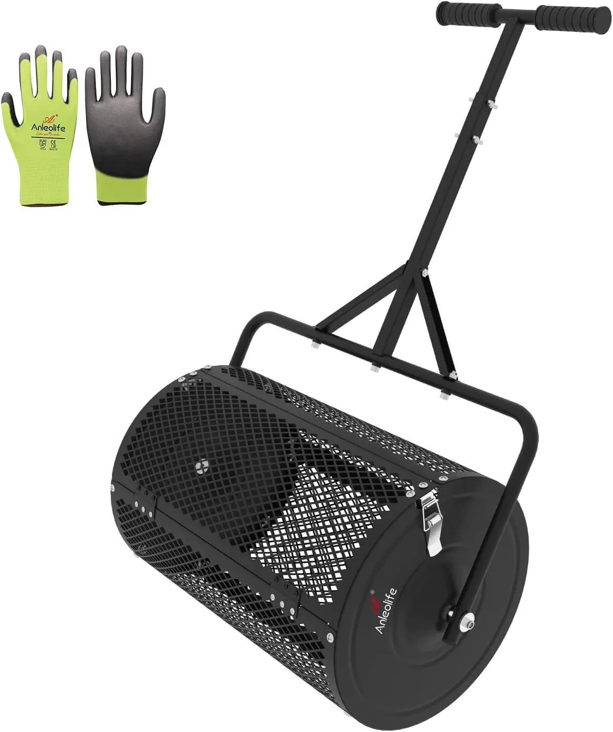 24 Inch Adjustable Compost Spreader, Metal Mesh Basket for Topsoil, Manure, Mulch in Lawn and Garden
24 Inch Adjustable Compost Spreader, Metal Mesh Basket for Topsoil, Manure, Mulch in Lawn and Garden