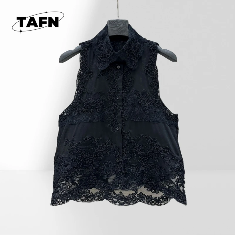 Beautiful Lace All-Matching Advanced Texture Comfortable Printed Soft Cotton Tee Casual Outfit Lace Vest Elegant Shirt Ae0317
Beautiful Lace All-Matching Advanced Texture Comfortable Printed Soft Cotton Tee Casual Outfit Lace Vest Elegant Shirt Ae0317