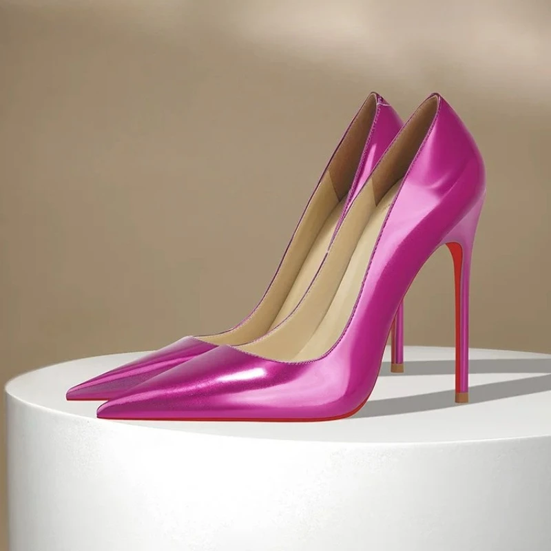 Spring and summer new plum red high heels, women's slim heels, sexy temperament, light mouth single shoes
Spring and summer new plum red high heels, women's slim heels, sexy temperament, light mouth single shoes