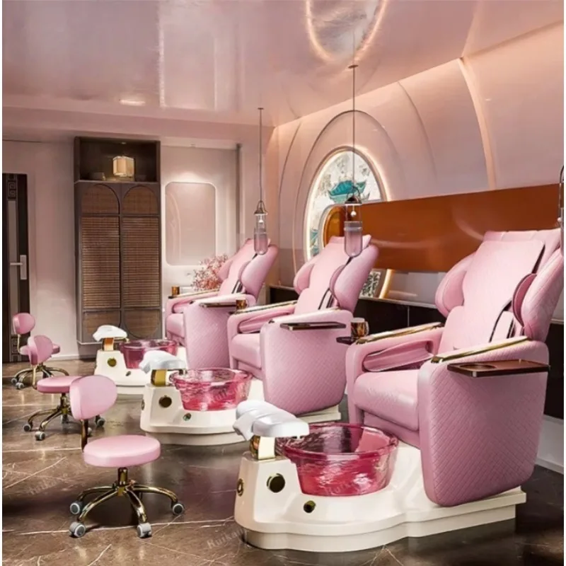 Modern Luxury Pink Back Massage Beauty Salon Electric Nail Manicure Foot Spa Station Pedicure Chair
Modern Luxury Pink Back Massage Beauty Salon Electric Nail Manicure Foot Spa Station Pedicure Chair