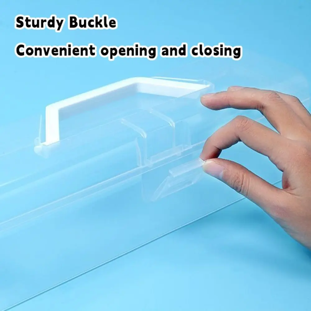 Plastic Clear Storage Box Clear with Handle Plastic Storage Case Desktop Organizer Marker Pen Storage Holder Students
Plastic Clear Storage Box Clear with Handle Plastic Storage Case Desktop Organizer Marker Pen Storage Holder Students