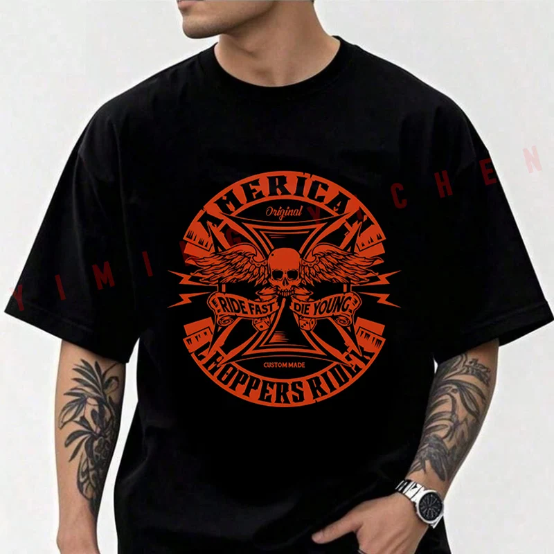 American Choppers Rider Vintage Motorcycle Graphic Cotton Casual T-shirts Mens Summer Cycling Sportswear Top Tees 2026
American Choppers Rider Vintage Motorcycle Graphic Cotton Casual T-shirts Mens Summer Cycling Sportswear Top Tees 2026
