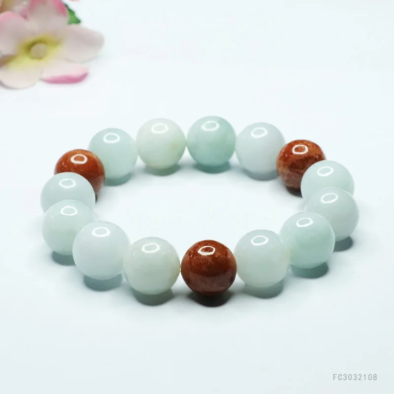 Natural Burmese Jade Handmade Bead Bracelet, A-Grade Gemstone Jewelry for Women, Lucky Wealth Charm 
Natural Burmese Jade Handmade Bead Bracelet, A-Grade Gemstone Jewelry for Women, Lucky Wealth Charm