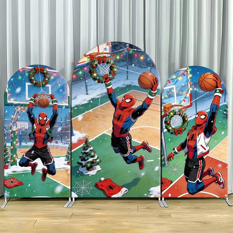 Arch Backdrop Cover Single Side Spider Man Basketball Holiday Festive Christmas Party Decoration Photo Booth Background Props
Arch Backdrop Cover Single Side Spider Man Basketball Holiday Festive Christmas Party Decoration Photo Booth Background Props