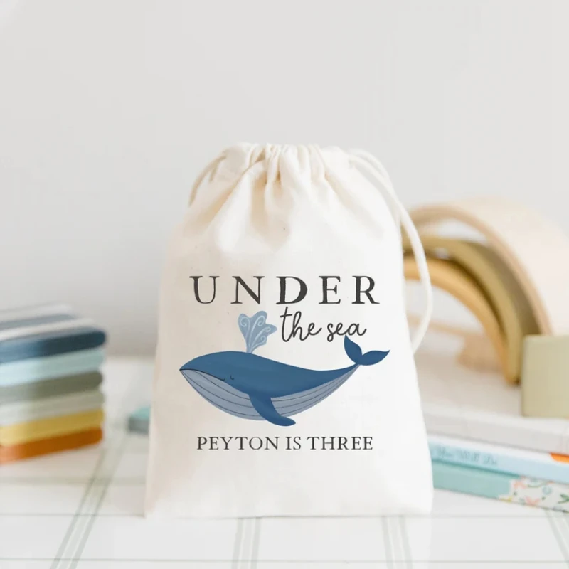 5pcs Under The Sea Personalized Favor Bags Whale Design Kids Goodie Bags Birthday Ocean Party Name Bags for Children Party Item
5pcs Under The Sea Personalized Favor Bags Whale Design Kids Goodie Bags Birthday Ocean Party Name Bags for Children Party Item
