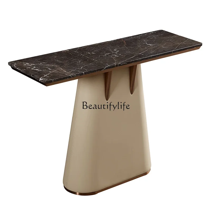 pg45Natural marble entrance table against the wall, very simple, Italian light luxury
pg45Natural marble entrance table against the wall, very simple, Italian light luxury