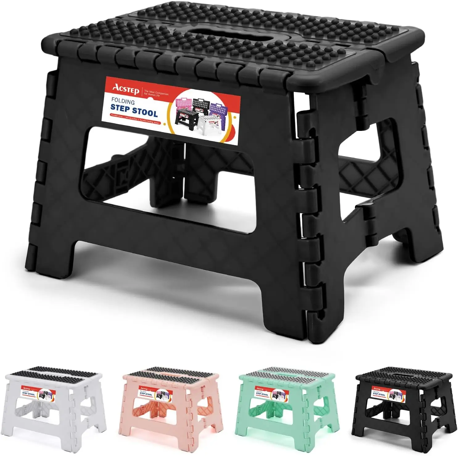 9 H Folding Step Stool 300 Lb Acity Non Slip Foot Stool With Handle Plastic Foldable Step Stools For Kids Stepping Stool For
9 H Folding Step Stool 300 Lb Acity Non Slip Foot Stool With Handle Plastic Foldable Step Stools For Kids Stepping Stool For