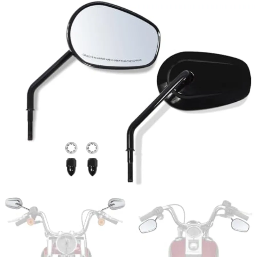 Long Stem Rearview Mirrors with Handlebar Mount for Left and Right Side Compatible with 19822025 HarleyDavidson Models Includin
Long Stem Rearview Mirrors with Handlebar Mount for Left and Right Side Compatible with 19822025 HarleyDavidson Models Includin