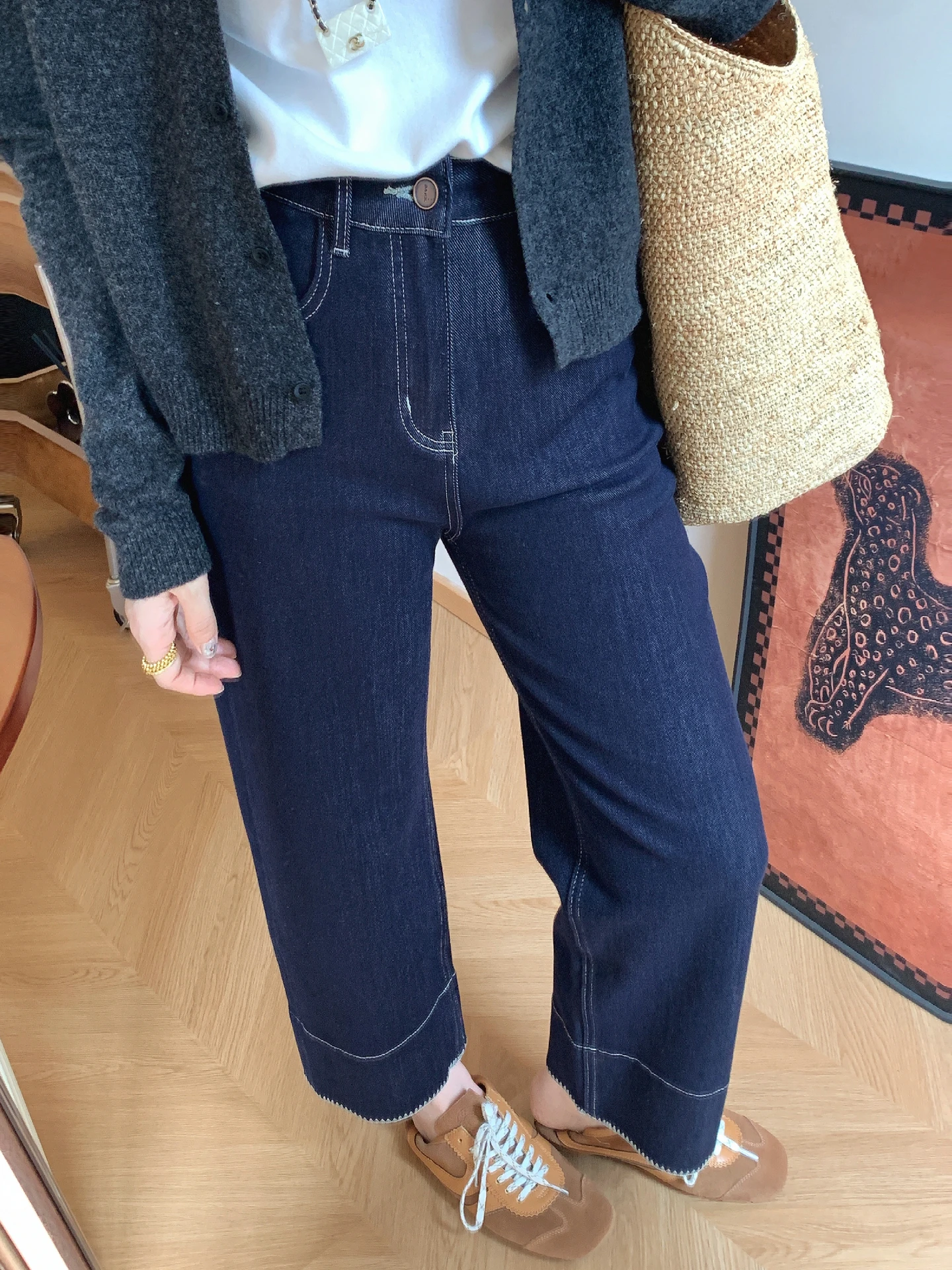 Джинсы с высокой талией и прямым кроем, утягивающие, для фигуры типа «груша», узкие/широкие брюки, французские брюки-«багет», женские повседневные хлопковые брюки
Джинсы с высокой талией и прямым кроем, утягивающие, для фигуры типа «груша», узкие/широкие брюки, французские брюки-«багет», женские повседневные хлопковые брюки