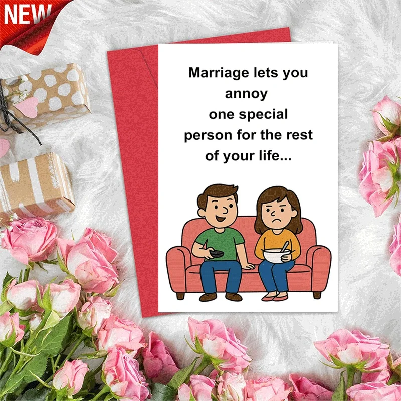 Funny Marriage Greeting Card, Humorous Anniversary Card, Annoy One Special Person Forever Themed Card for Spous
Funny Marriage Greeting Card, Humorous Anniversary Card, Annoy One Special Person Forever Themed Card for Spous