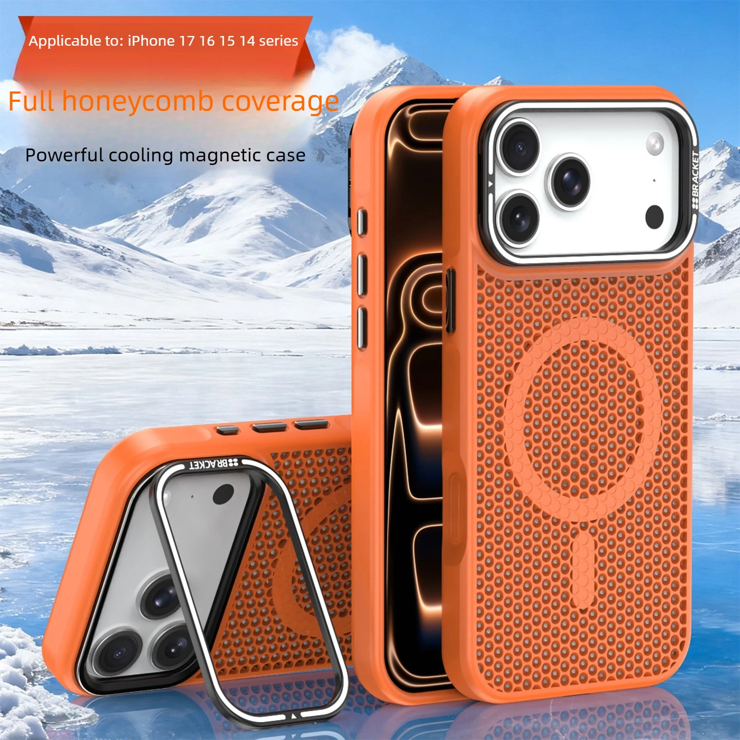 Magnetic Cooling Phone Case for iPhone 17 Pro Max 16 Pro 15 14Pro 17 Honeycomb Cooling Frosted Breathable Lens Metal Stand Case
Magnetic Cooling Phone Case for iPhone 17 Pro Max 16 Pro 15 14Pro 17 Honeycomb Cooling Frosted Breathable Lens Metal Stand Case
