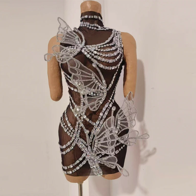 Bar Nightclub Bar DJ Pole Dance Clothing Sexy Mesh Rhinestones Party Dress Women Celebrate Gogo Costume Rave Wear XS11372
Bar Nightclub Bar DJ Pole Dance Clothing Sexy Mesh Rhinestones Party Dress Women Celebrate Gogo Costume Rave Wear XS11372