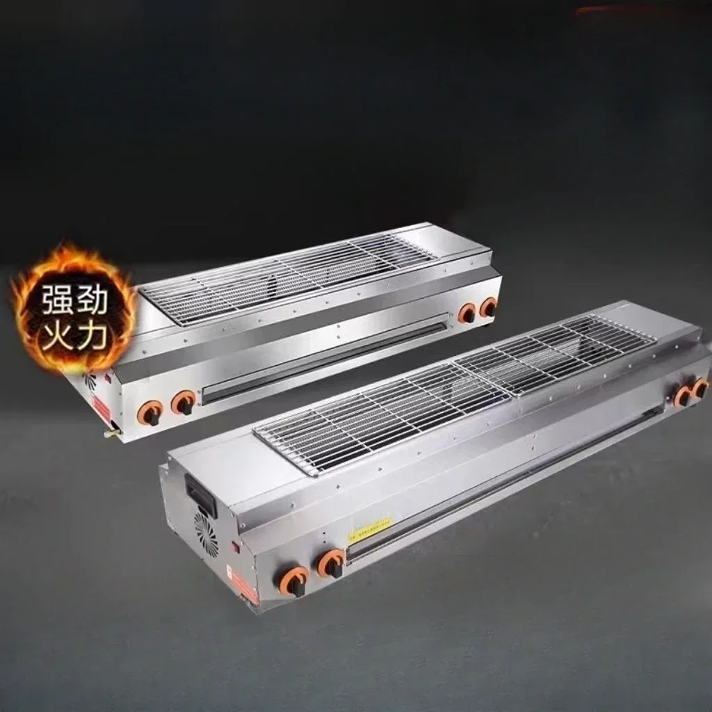 Commercial Smokeless Barbecue Grill. Gas/Liquefied Gas. For Oysters, Gluten, Kebabs. Outdoor Stove.
Commercial Smokeless Barbecue Grill. Gas/Liquefied Gas. For Oysters, Gluten, Kebabs. Outdoor Stove.