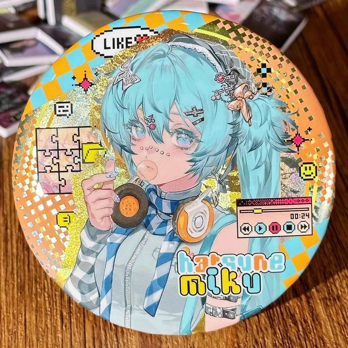 Badge Project Diva Anime Peripherals Cute Cartoon Originality 58mm Badge Fashion Delicate Brooch New
Badge Project Diva Anime Peripherals Cute Cartoon Originality 58mm Badge Fashion Delicate Brooch New