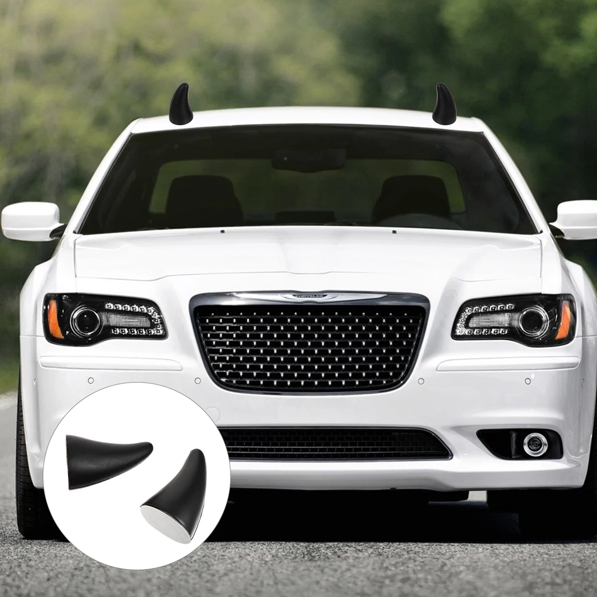 1 Pair 3D Horns Stickers Car Roof Decor Auto Bumper Sticker Motorcycle Decoration Durable Plastic Anti-Compression
1 Pair 3D Horns Stickers Car Roof Decor Auto Bumper Sticker Motorcycle Decoration Durable Plastic Anti-Compression