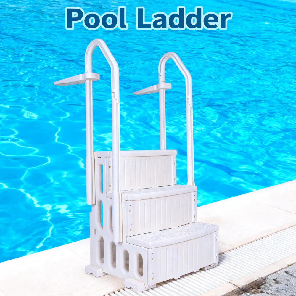 Anti-Slip Pool Ladder Reinforced Detachable Plastic Escalator for Various Sizes Swimming Pools Textured Steps Handrails
Anti-Slip Pool Ladder Reinforced Detachable Plastic Escalator for Various Sizes Swimming Pools Textured Steps Handrails