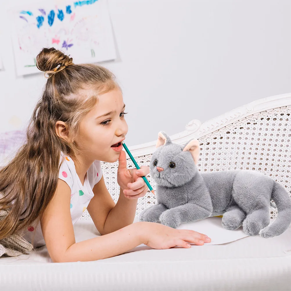 Adorable Stuffed Cat Animal Decoration Soft Comfortable Cartoon Lifelike Small Cat Sofa Car Kids Favor
Adorable Stuffed Cat Animal Decoration Soft Comfortable Cartoon Lifelike Small Cat Sofa Car Kids Favor
