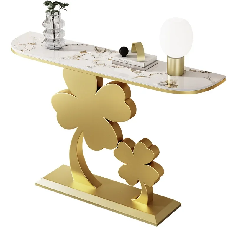 Light luxury rock slab art entrance table, modern home wall living room end view table
Light luxury rock slab art entrance table, modern home wall living room end view table