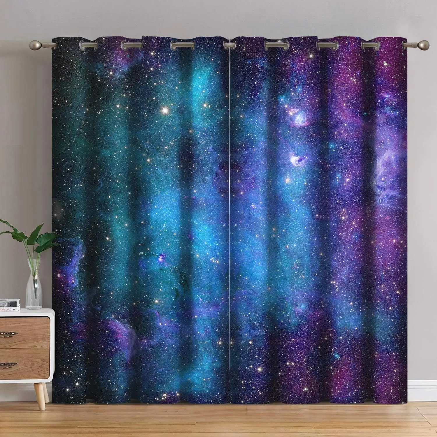 Galaxy Blackout Curtains Outer Space Nebula Universe Starry Sky Stars Decor for Home Bedroom Living Room Grommet Window
Galaxy Blackout Curtains Outer Space Nebula Universe Starry Sky Stars Decor for Home Bedroom Living Room Grommet Window