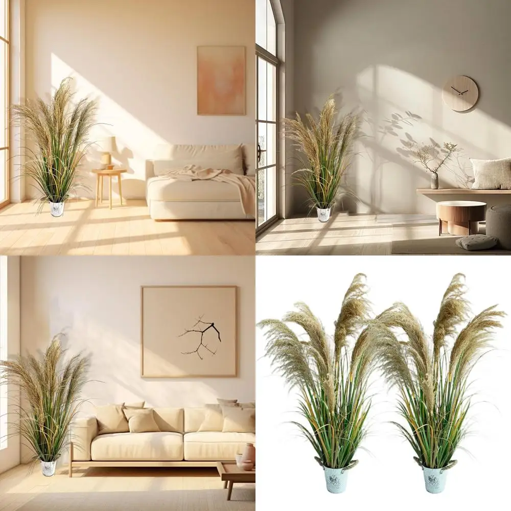 43 Artificial Pampas Grass in 2-Pack - Tall Faux Grass Plants for Indoor Floor Decoration
43 Artificial Pampas Grass in 2-Pack - Tall Faux Grass Plants for Indoor Floor Decoration