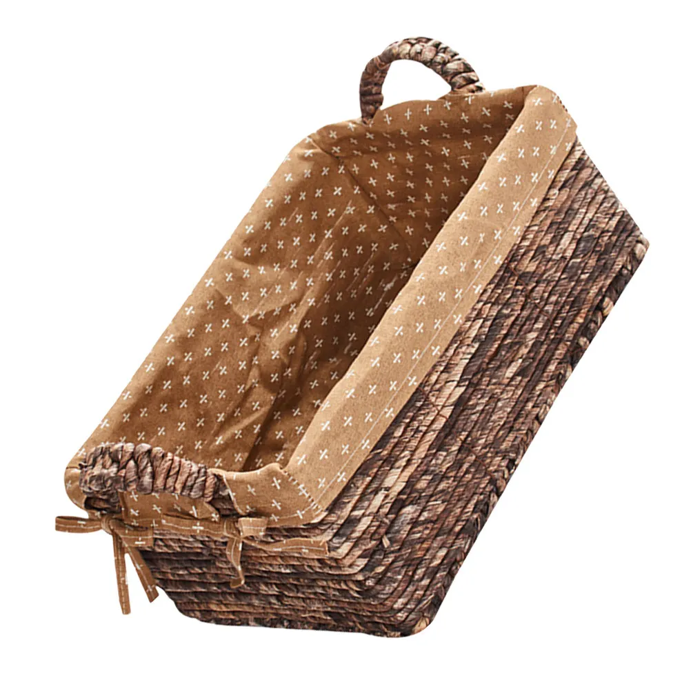 1 шт. Корзина для хранения из ротанга, коричневая, высококачественная, плетеная из кукурузной шелухи, с ручкой, настольный органайзер, держатель для мелочей, многофункциональная
1 шт. Корзина для хранения из ротанга, коричневая, высококачественная, плетеная из кукурузной шелухи, с ручкой, настольный органайзер, держатель для мелочей, многофункциональная