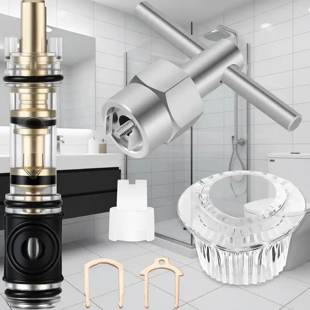 Сменный картридж с двойным уплотнением, с инструментом для снятия и ручкой для душа, совместим с комплектом для душа, картриджем или одинарной ручкой
Сменный картридж с двойным уплотнением, с инструментом для снятия и ручкой для душа, совместим с комплектом для душа, картриджем или одинарной ручкой