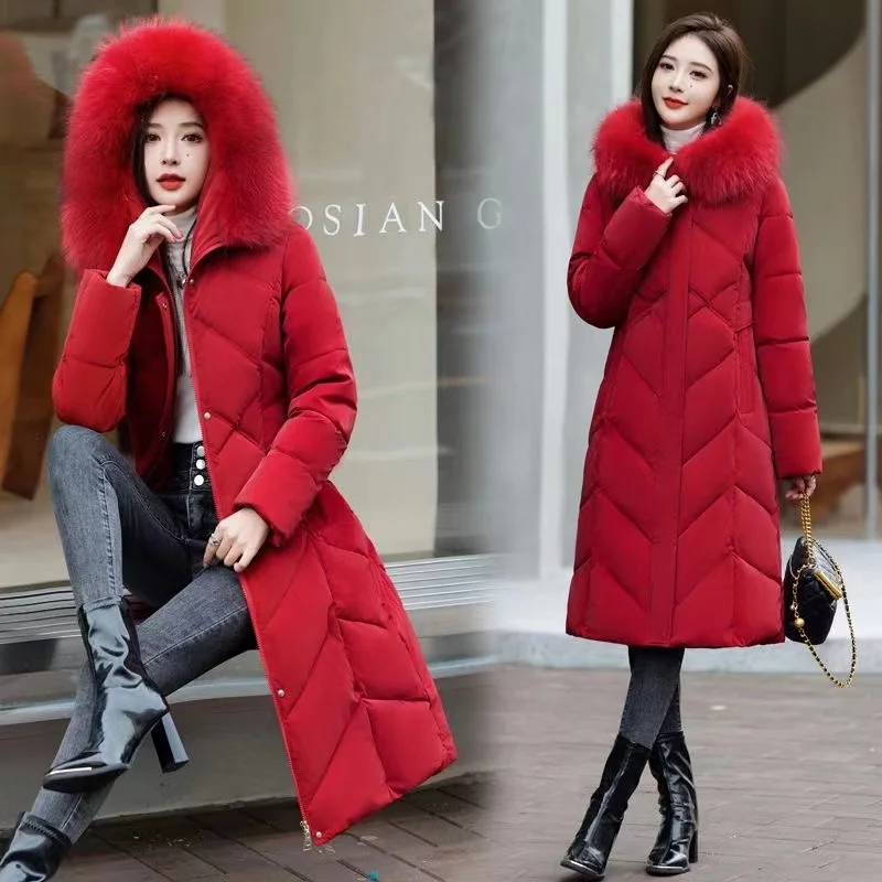 Women Long Thicken Down Coat Fur Collar Hood Straight Elegant Outerwear 2024 Winter Jacket Korean Fashion Female Parkas
Women Long Thicken Down Coat Fur Collar Hood Straight Elegant Outerwear 2024 Winter Jacket Korean Fashion Female Parkas