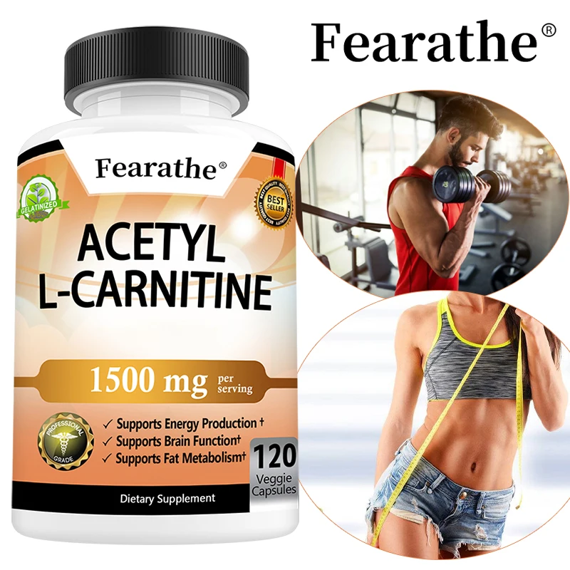High Potency Acetyl L-Carnitine 1,500 Mg for Natural Energy, Memory & Focus - 120 Veggie Capsules
High Potency Acetyl L-Carnitine 1,500 Mg for Natural Energy, Memory & Focus - 120 Veggie Capsules