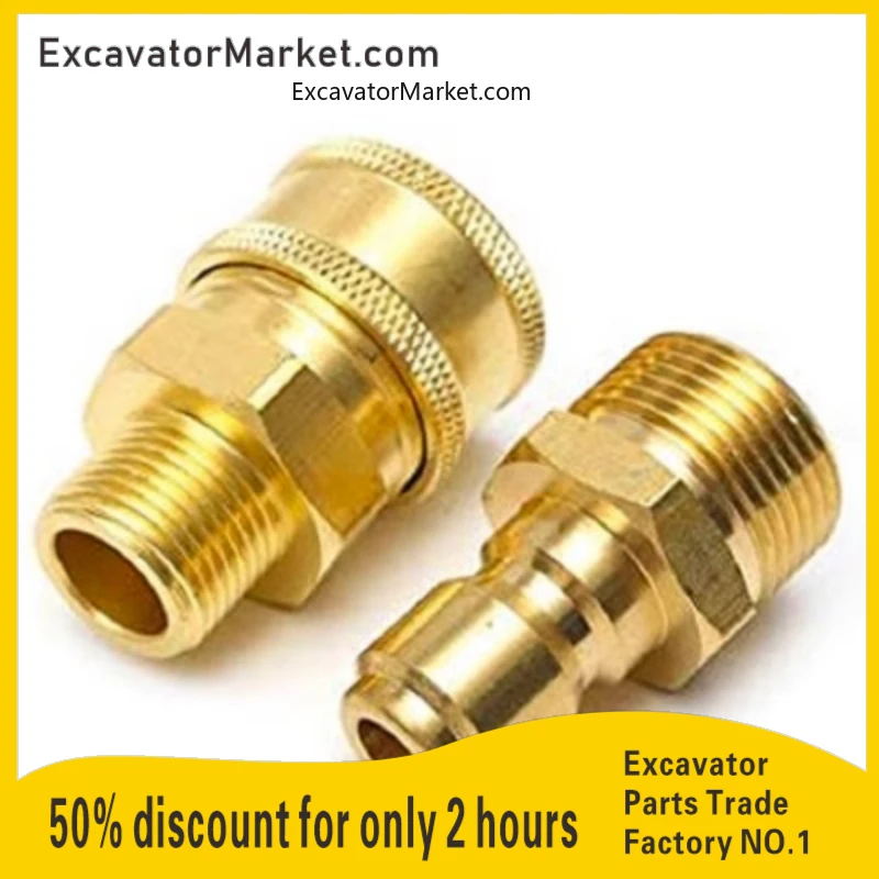 For Ultra-High Pressure Car Wash Special Water Gun Faucet Water Quick Connector Plug-In Fastener 4 Points Excavator Parts
For Ultra-High Pressure Car Wash Special Water Gun Faucet Water Quick Connector Plug-In Fastener 4 Points Excavator Parts