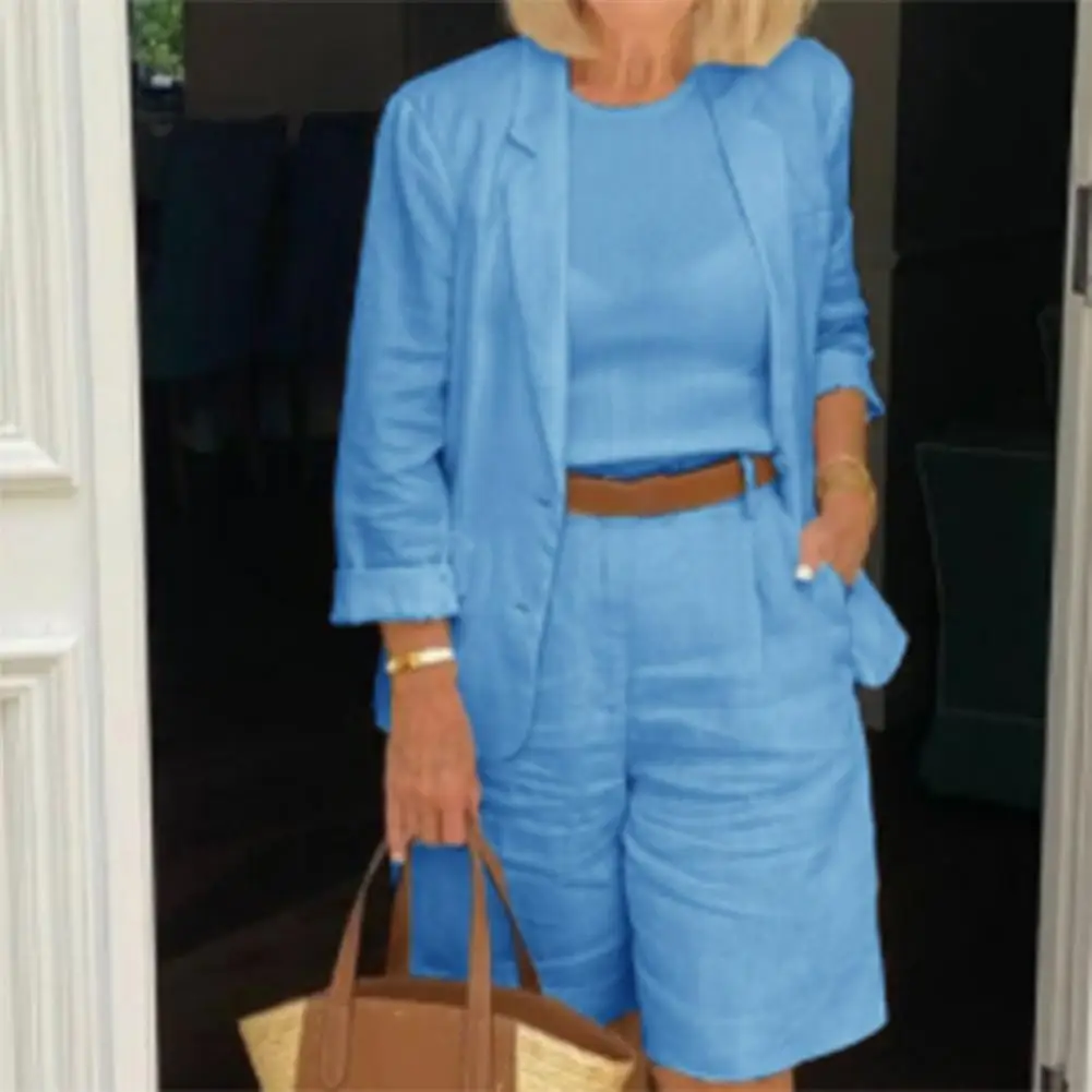2Pcs/Set M - 4XL Blazer Half Shorts Solid Color Single Breasted Summer Loose-fitting Buttons Outfit for Office
2Pcs/Set M - 4XL Blazer Half Shorts Solid Color Single Breasted Summer Loose-fitting Buttons Outfit for Office