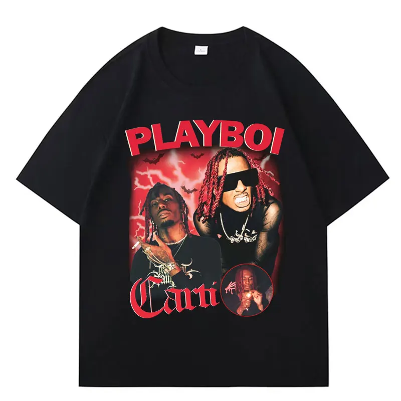 Limted Rapper Playboi Carti T Shirt Men's Clothes Gothic Pop Style Short Sleeve Oversized Streetwear 100% Cotton T-shirt Unisex
Limted Rapper Playboi Carti T Shirt Men's Clothes Gothic Pop Style Short Sleeve Oversized Streetwear 100% Cotton T-shirt Unisex