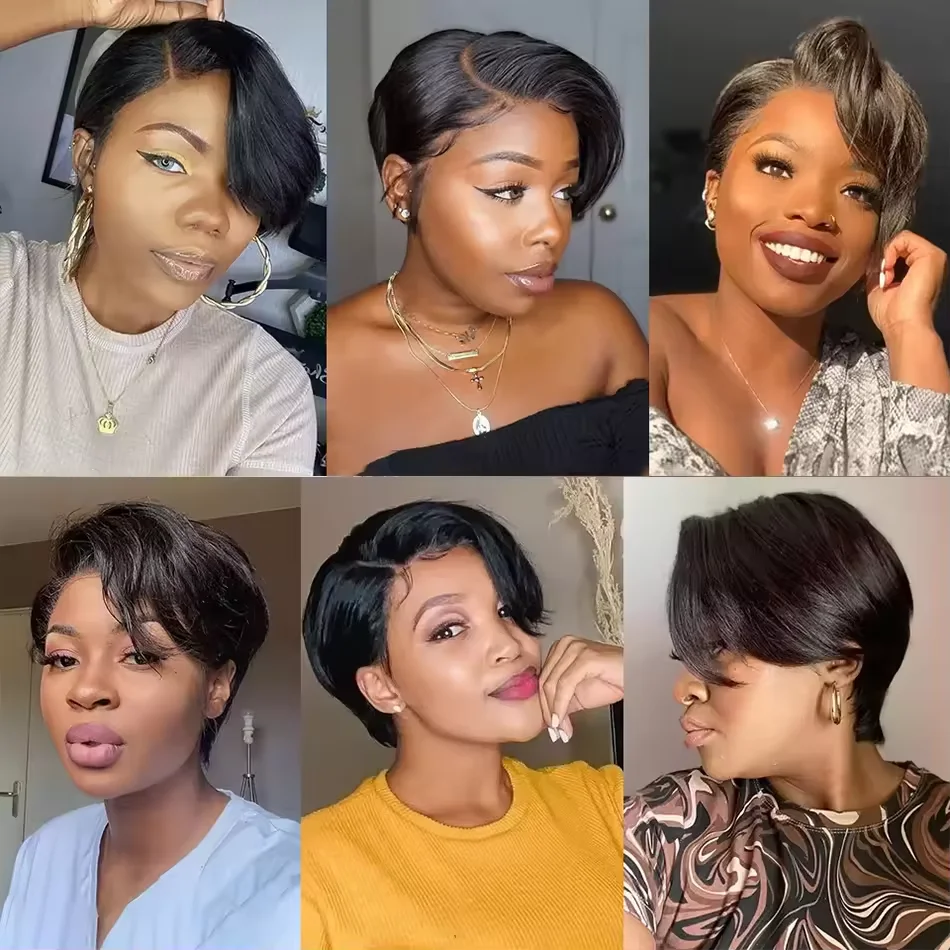 Meggit 6英寸 Straight Pixie Cut Human Hair Wig Short Wigs 13X4X1 Lace Front Wigs Human Hair Natural for Black Women
Meggit 6英寸 Straight Pixie Cut Human Hair Wig Short Wigs 13X4X1 Lace Front Wigs Human Hair Natural for Black Women