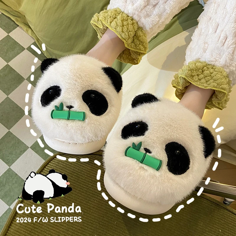 Cute Panda Slippers For Women Cute Cartoon Cotton Slippers For Winter Warm And Thick Bottom For Home Indoor Cotton Slippers
Cute Panda Slippers For Women Cute Cartoon Cotton Slippers For Winter Warm And Thick Bottom For Home Indoor Cotton Slippers