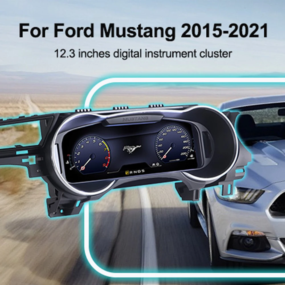 12.3" Digital Instrument Cluster for Ford Mustang 2015-2021 Dashboard LCD Speedometer Virtual Cockpit Android System Display
12.3" Digital Instrument Cluster for Ford Mustang 2015-2021 Dashboard LCD Speedometer Virtual Cockpit Android System Display