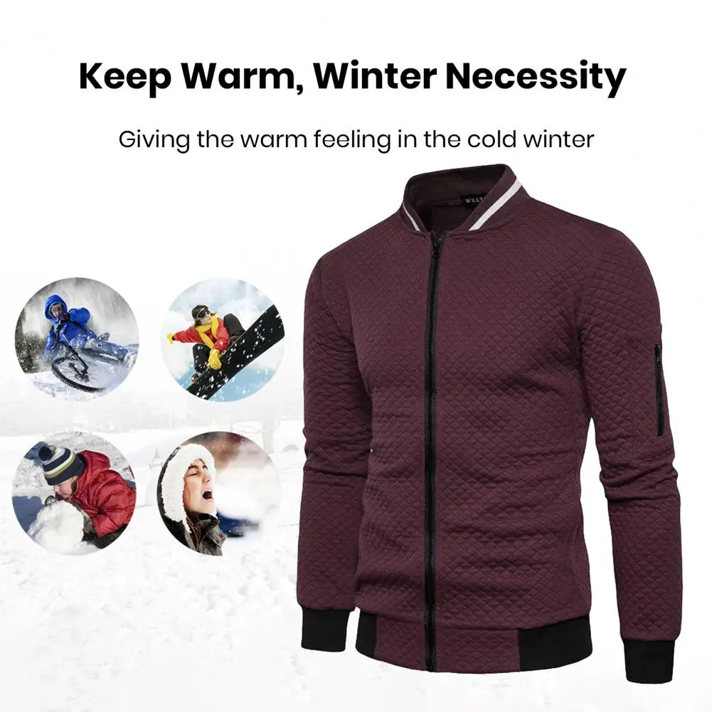 Men Fall Winter Coat Striped Stand Collar Long Sleeve Men Coat Slim Fit Zipper Closure Cardigan Thick Warm Men Jacket
Men Fall Winter Coat Striped Stand Collar Long Sleeve Men Coat Slim Fit Zipper Closure Cardigan Thick Warm Men Jacket