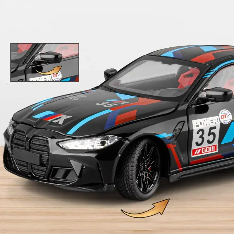 Track Edition 1:24 Scale M4 G82 Diecast Alloy Car Model Simulation Metal Super Sport Racing Car Sound Light Collector Vehicle To
Track Edition 1:24 Scale M4 G82 Diecast Alloy Car Model Simulation Metal Super Sport Racing Car Sound Light Collector Vehicle To