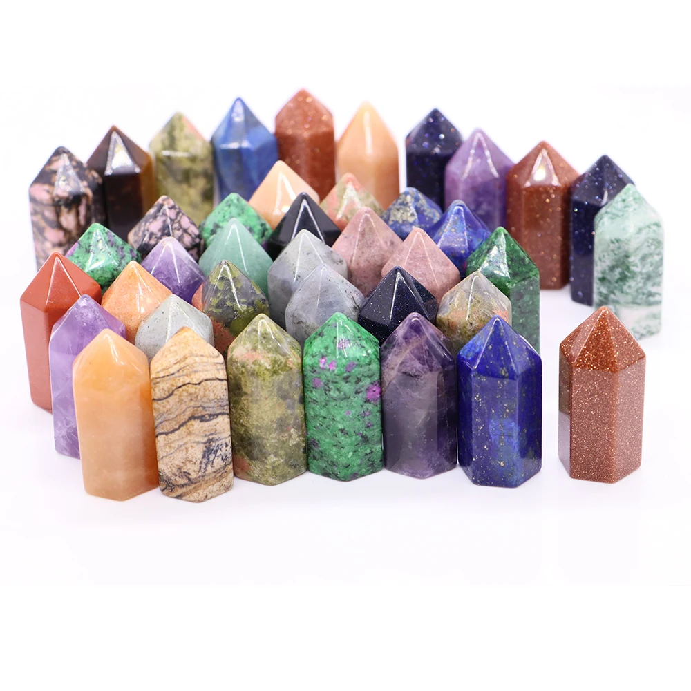 35x15MM Natural Stones Point Wand Reiki Healing Crystal Tower Energy Ore Mineral Polished Crafts Amethyst Quartz Home Decoration
35x15MM Natural Stones Point Wand Reiki Healing Crystal Tower Energy Ore Mineral Polished Crafts Amethyst Quartz Home Decoration