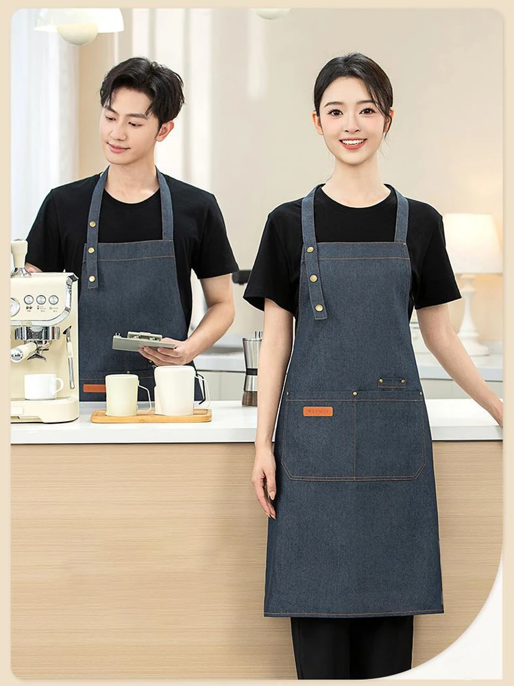 Heavy Duty Denim Work Apron - Stain & Wear Resistant Cotton Denim for Baristas Bubble Tea Shops & Bakeries Durable Design
Heavy Duty Denim Work Apron - Stain & Wear Resistant Cotton Denim for Baristas Bubble Tea Shops & Bakeries Durable Design