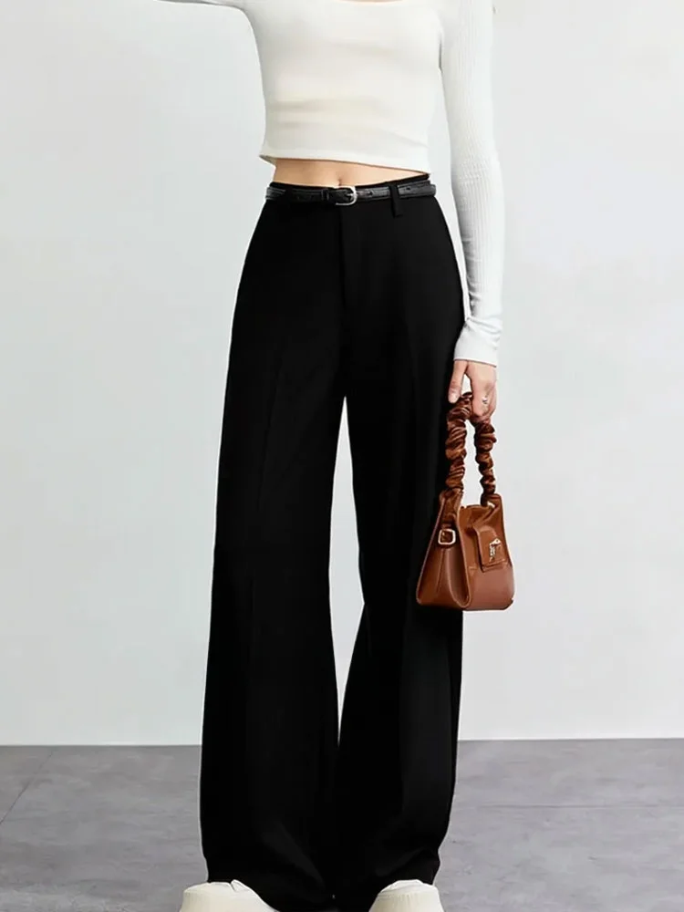 Брюки ZhuoZhi с высокой талией и широкими штанинами, на скрытой молнии, повседневные, весна 2026, французский стиль, простые, однотонные, свободного кроя
Брюки ZhuoZhi с высокой талией и широкими штанинами, на скрытой молнии, повседневные, весна 2026, французский стиль, простые, однотонные, свободного кроя