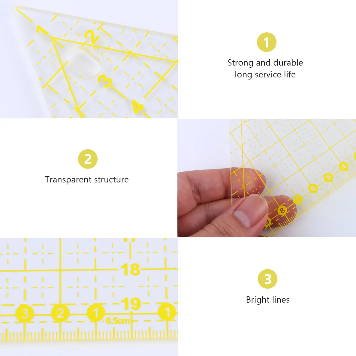 Clear Acrylic Sewing 12X12 Inch Quilting Tool With Grid Lines For Fabric Cutting Lightweight Craft Measuring Patchwork Diy
Clear Acrylic Sewing 12X12 Inch Quilting Tool With Grid Lines For Fabric Cutting Lightweight Craft Measuring Patchwork Diy