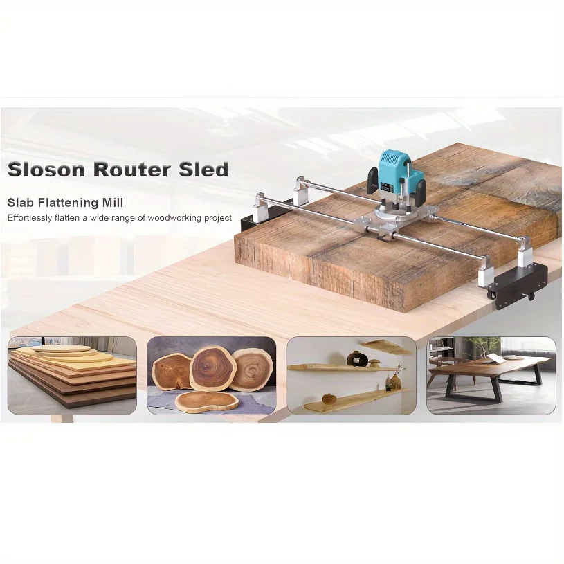 Router Sled 47.2 Inches Designed for Leveling Slabs, Portable And Easily Adjustable Slab Flattening Jig, 60 Inches Router Sled for Slab Leveling, Wood Planing Machine for Flattening, Suitable for Home Projects
Router Sled 47.2 Inches Designed for Leveling Slabs, Portable And Easily Adjustable Slab Flattening Jig, 60 Inches Router Sled for Slab Leveling, Wood Planing Machine for Flattening, Suitable for Home Projects