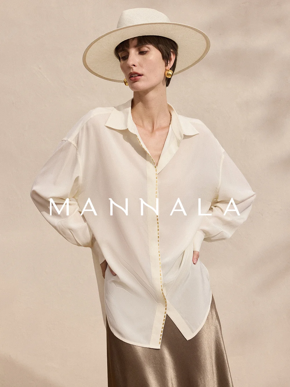 Женская модная блузка Mannala ручной работы с бисером, из шелка 6А, свободного кроя, с золотой отделкой, весенняя коллекция
Женская модная блузка Mannala ручной работы с бисером, из шелка 6А, свободного кроя, с золотой отделкой, весенняя коллекция