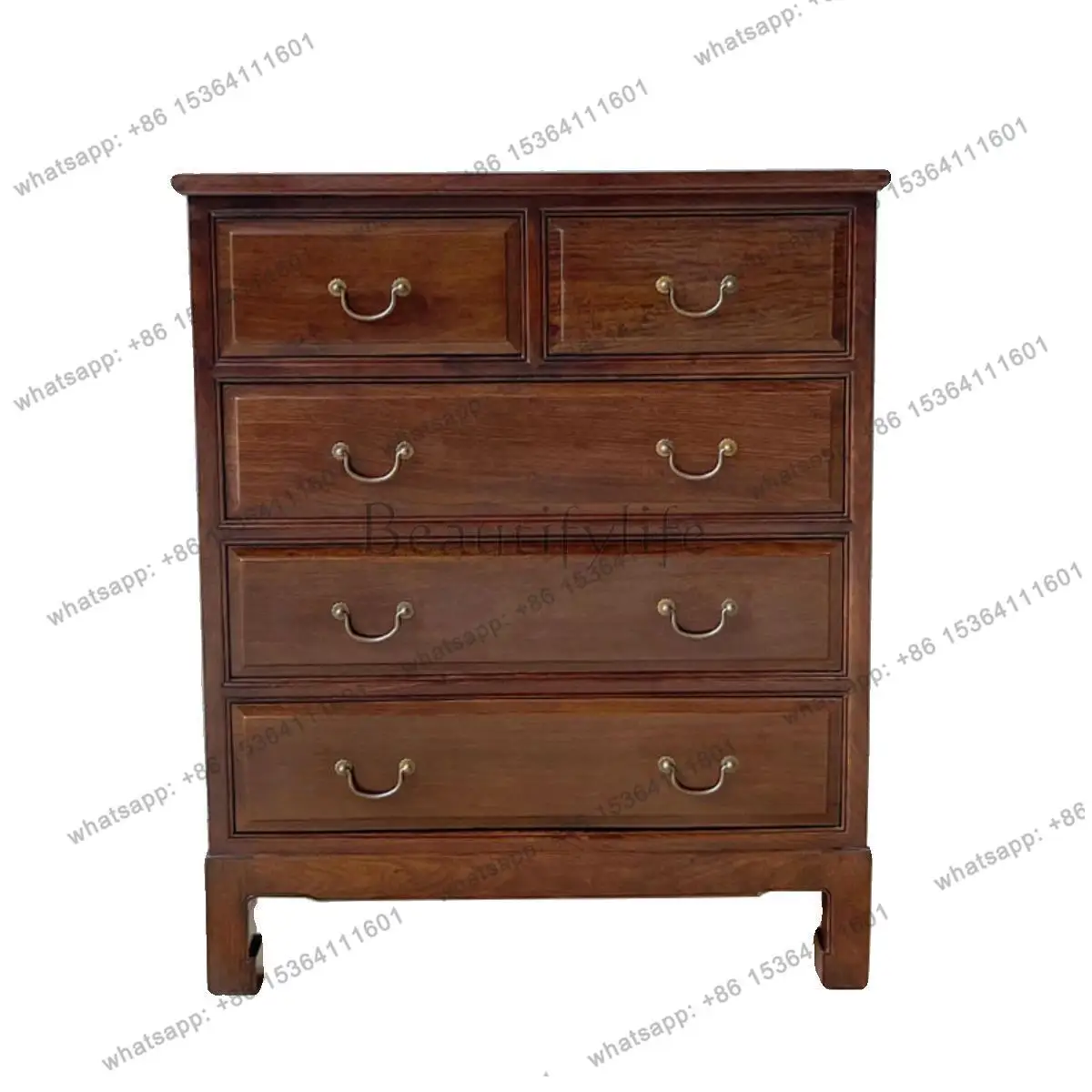 All solid wood chest of drawers Chinese storage locker living room dining side cabinet
All solid wood chest of drawers Chinese storage locker living room dining side cabinet