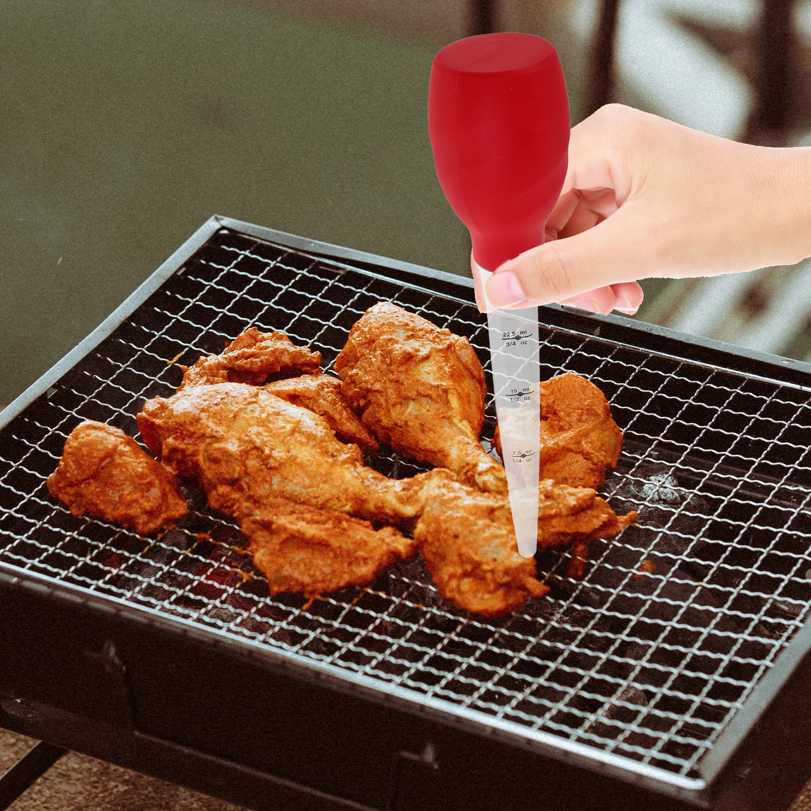 Turkey Oil Dropper Small Baster Bulb Tools Test Tube Long Food Grade Silicone Cooking BBQ Steak Meat Tool Efficient Extraction 
Turkey Oil Dropper Small Baster Bulb Tools Test Tube Long Food Grade Silicone Cooking BBQ Steak Meat Tool Efficient Extraction