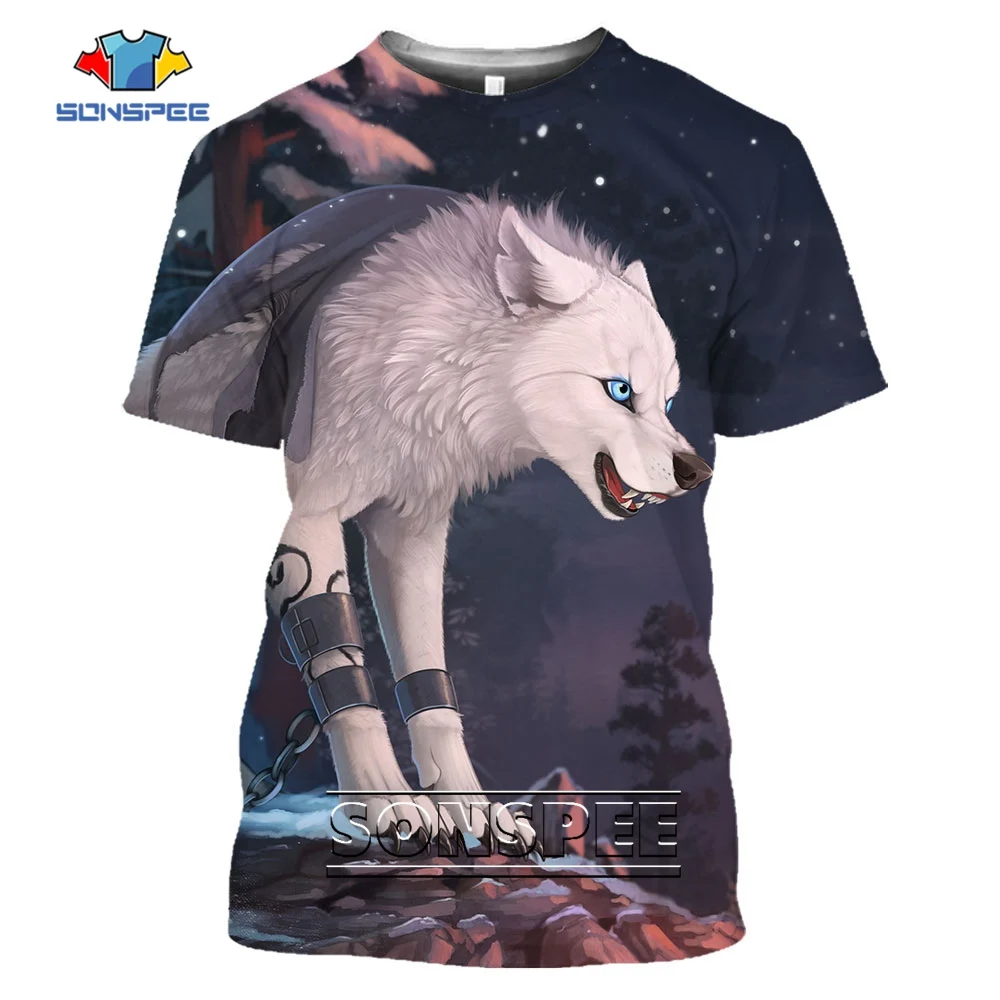 SONSPEE Wolf 3D Printed Casual T-shirt Men Women's Round Neck Hip-hop Novelty Animal Tops Personality Male Oversized Streetwear
SONSPEE Wolf 3D Printed Casual T-shirt Men Women's Round Neck Hip-hop Novelty Animal Tops Personality Male Oversized Streetwear