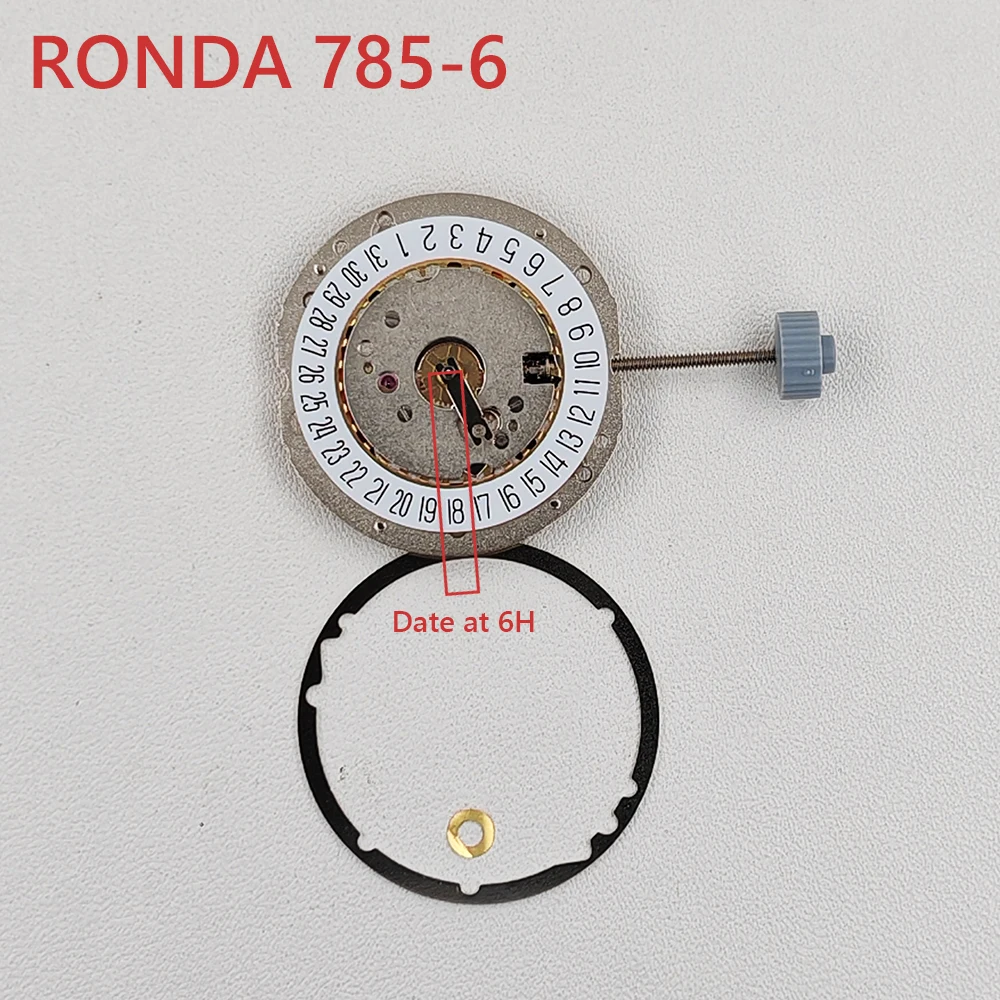 Оригинальные часы Ronda 785-6H с модификацией кварцевого механизма, замена механизма 785-6, дата на 6-месячных положений, батарея в комплекте
Оригинальные часы Ronda 785-6H с модификацией кварцевого механизма, замена механизма 785-6, дата на 6-месячных положений, батарея в комплекте