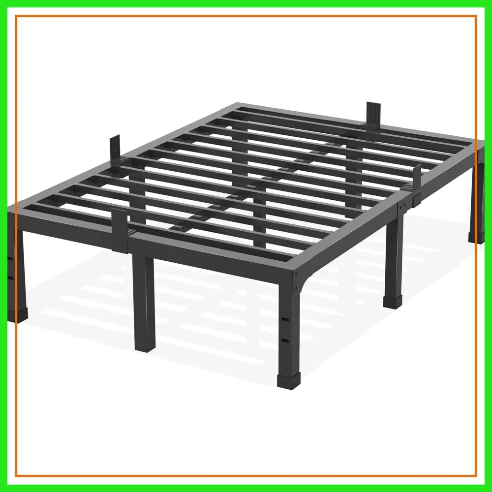 14 Inch Queen Size Bed Frame, 3500 lbs Heavy Duty Metal Platform, Mattress Foundation with Steel Slat Support, No Box Spring Needed, Noise Free, Non-Slip, Easy Assembly
14 Inch Queen Size Bed Frame, 3500 lbs Heavy Duty Metal Platform, Mattress Foundation with Steel Slat Support, No Box Spring Needed, Noise Free, Non-Slip, Easy Assembly